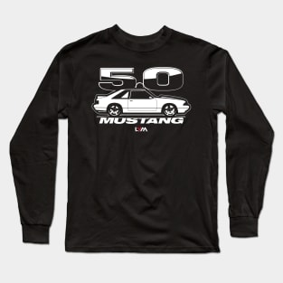 Foxbody 5.0 Ford Mustang Side LX HATCH Long Sleeve T-Shirt